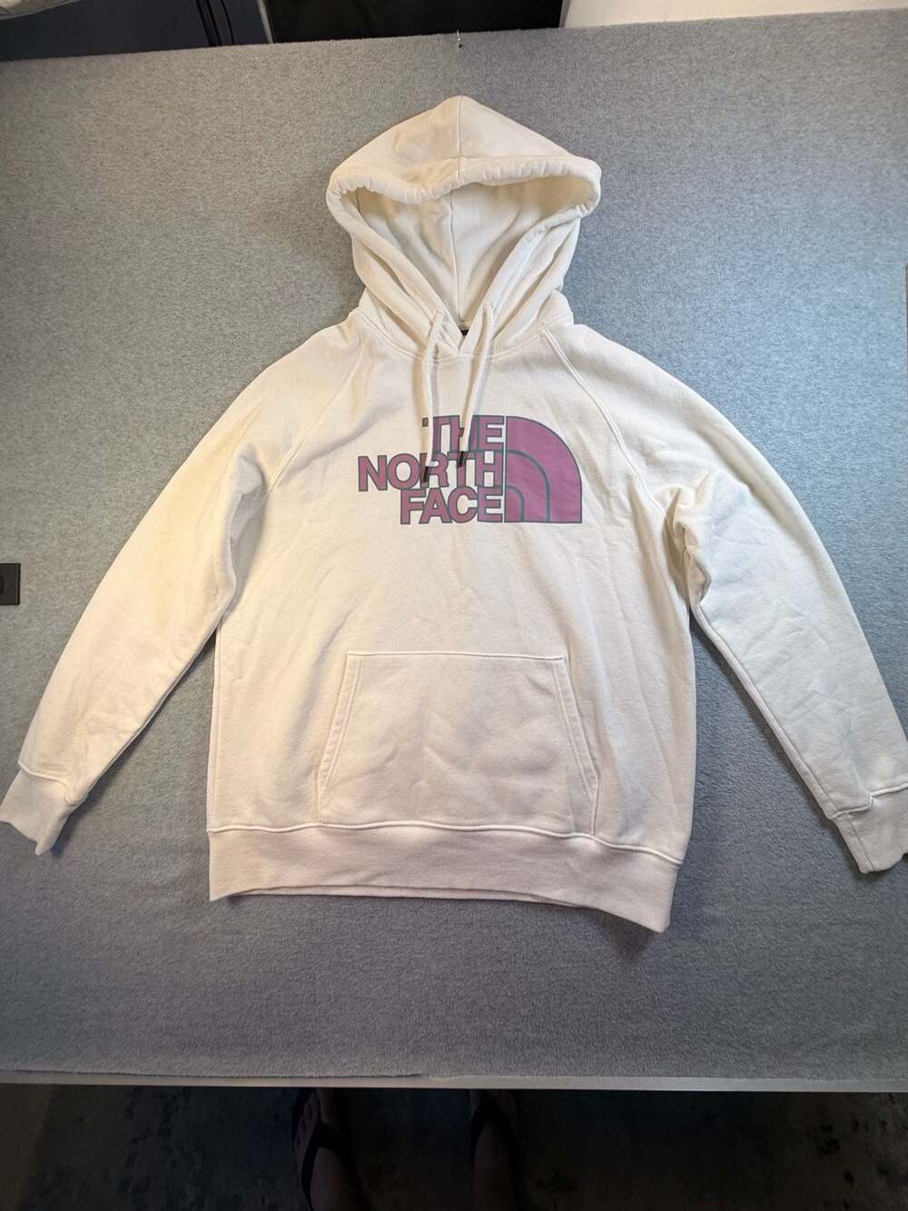 The North Face Half Dome Pullover Hoodie Size L Vintage White